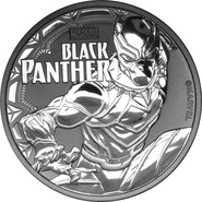 Black Panther de 1 once en argent - 2018