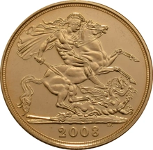 Pièce Souverain Or 2008