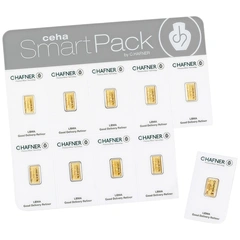 Lingots d'Or Smartpack 10 x 1g C. Hafner