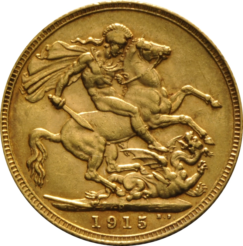 Pièce Souverain Or 1915 Georges V P