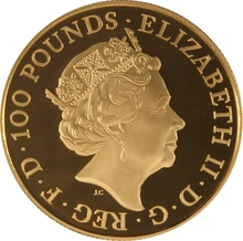 Pièce Royal Mint Lunar Or 1 Once 2016 Année du Singe en Boîte