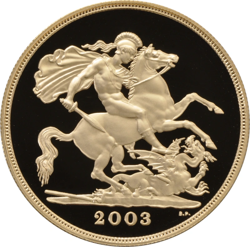 2003 - Gold £5 Proof Coin (Quintuple Sovereign)
