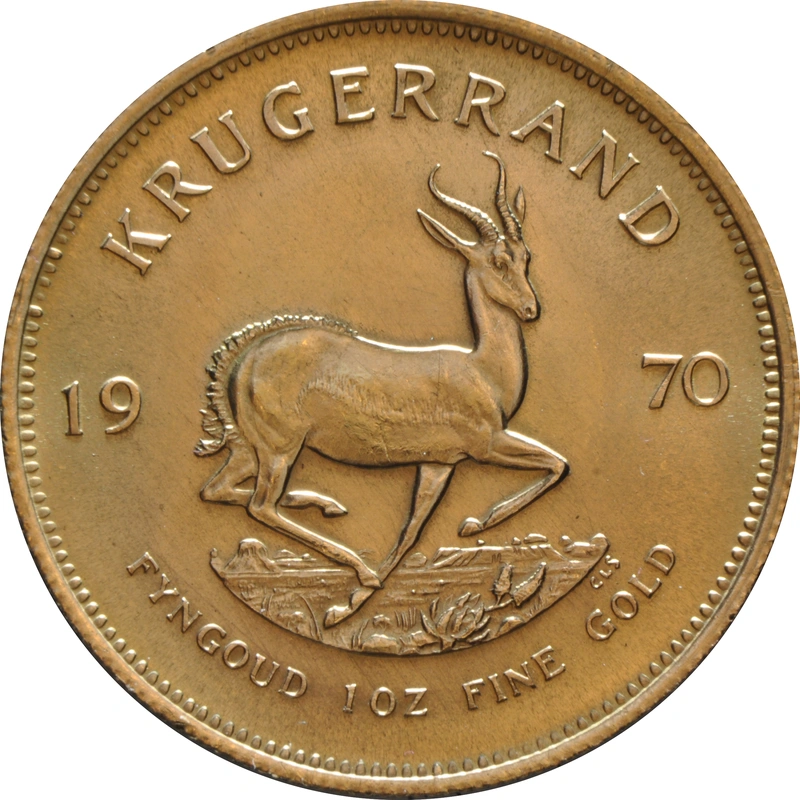 1970 Krugerrand Gold Coin 1oz