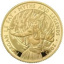 Pièce Mythes et Légendes Or 1 Once 2023 Morgan Le Fay en Boîte