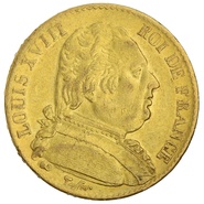 20 Francs en or - Louis XVIII Buste Habillé 1815 A