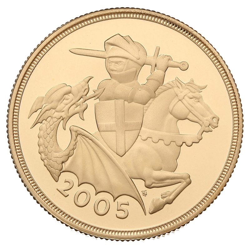 2005 £2 Two Pound Proof Gold Coin (Double Sovereign)