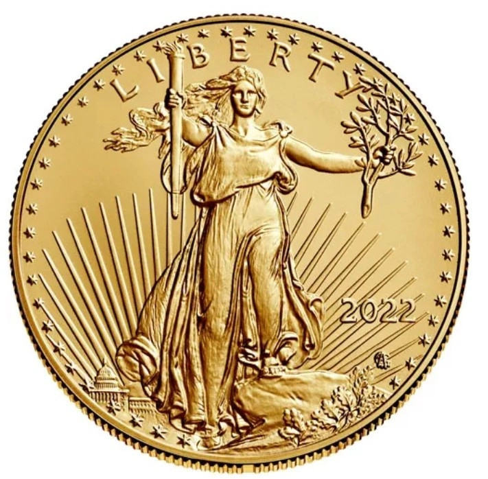 Pièce 50 Dollars Or American Eagle 1 Once 2022