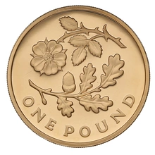 Ecrin de Collection Pièce de 1 Livre Or 2013 Collection Florale Angleterre