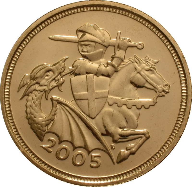 Pièce Demi Souverain Or 2005