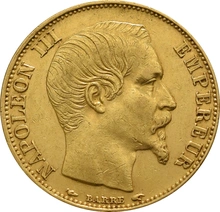 Pièce 20 Francs Or Napoléon III Tête Nue en Boîte 