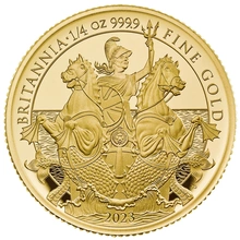 Pièce Britannia Or 1/4 Once 2023 en Boîte