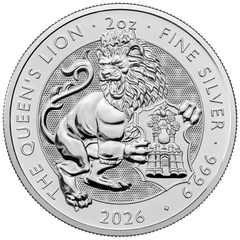 2026 Queen's Beast - Pièce d'argent Tudor Beasts