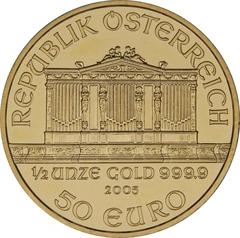 Pièce Philharmonique Or 1/2 Once 2005