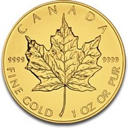 Maple Leaf en or de 1 once- 2012