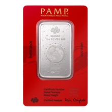 Lingot d'Argent 1 Once Pamp 2025 Année du Serpent
