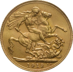 Pièce Souverain Or 1913