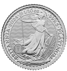 Pièce Britannia Platine 1/10 Once 2024