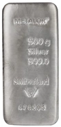 Lingot d'Argent 500g Metalor
