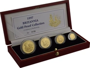 Ecrin de Collection de 4 Britannia Or 1997