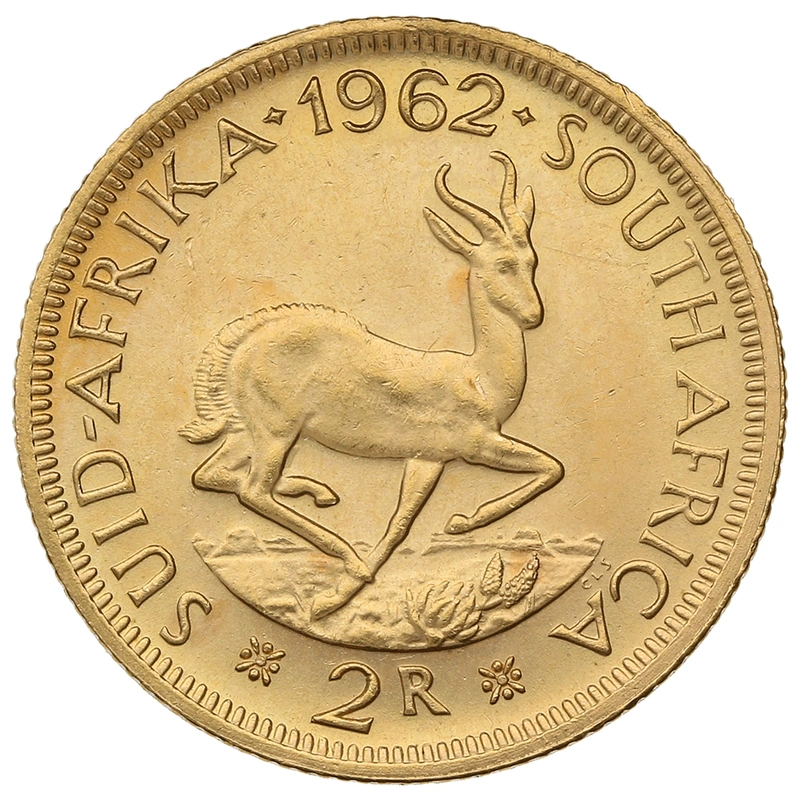 Pièce 2 Rand (2R) Or Afrique du Sud 1962