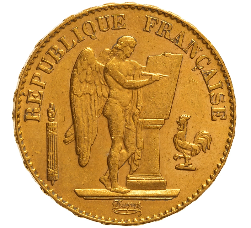Pièce 20 Francs Or 1897 Génie A