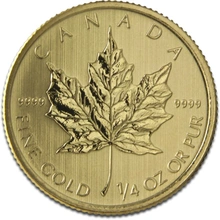 Pièce Maple Leaf Or 1/4 Once