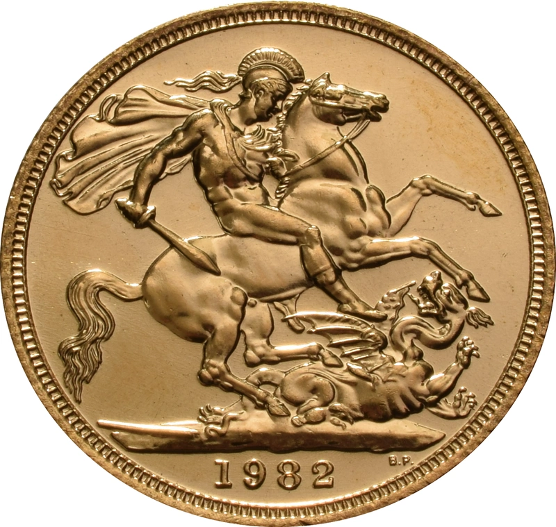 Pièce Souverain Or 1982