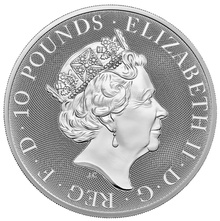 L'Éale de Beaufort Collection Royal Mint Queen's Beasts Argent 10 Onces 2023