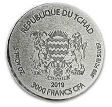Pièce Reliques Égyptien Sphinge Hatshepsout Argent 5 Onces