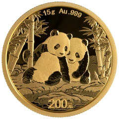 Pièce Panda Or 15g 2026