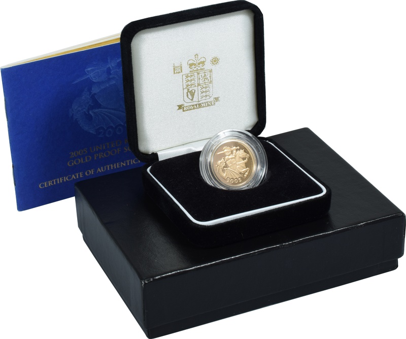 Gold Proof 2005 Sovereign Boxed