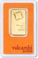 Lingot d'Or de 1 Once Valcambi