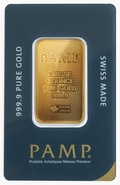 Lingot d'or de 1 once - PAMP