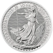 Pièce Britannia Argent 10 Onces 2025