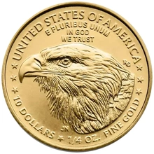 Pièce American Eagle Or 1/4 Once Notre Choix