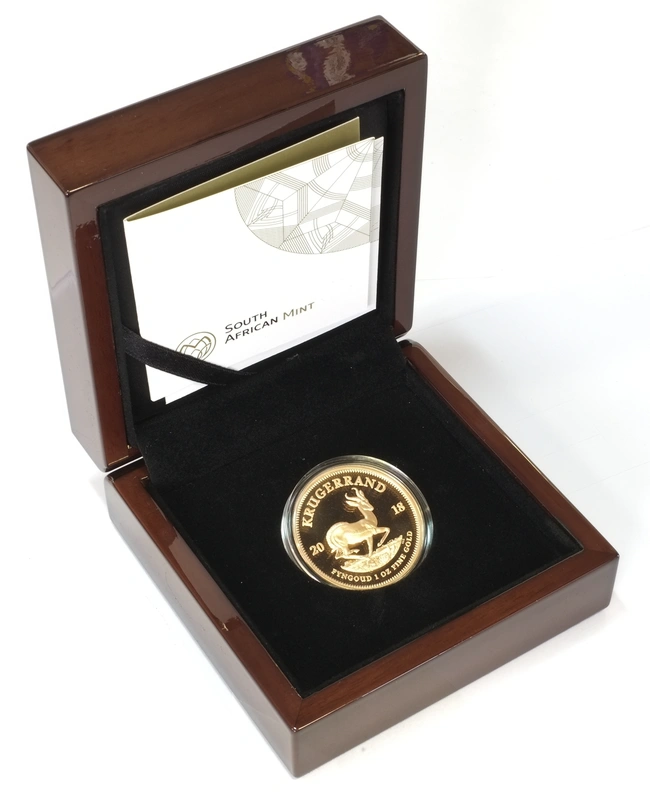 2018 1oz Gold Proof Krugerrand - Boxed with COA