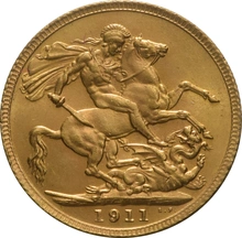 Pièce Souverain Or 1911