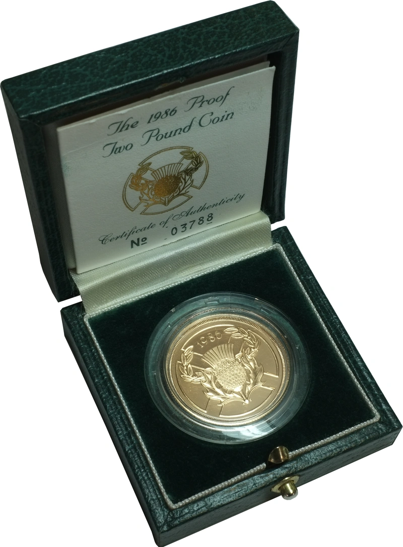 Pièce Double Souverain Or 1986 Jeux du Commonwealth en Boîte