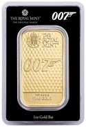 Lingot d'Or 1 Once James Bond 007 Les Diamants Sont Eternels