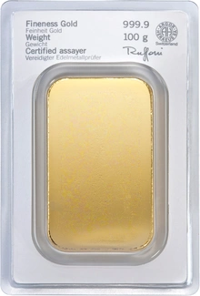 Lingot d'Or 100g Heraeus