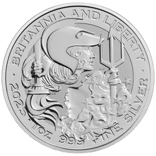 Pièce Argent 1 once Britannia et Liberty 2025