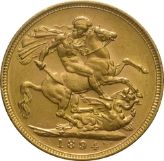 Pièce Souverain Or 1894 (M)