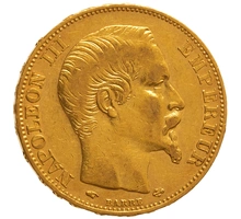 Pièce 20 Francs Or 1858 Napoléon III A