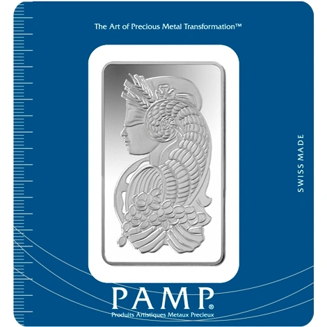 Lingot d'Argent 100g Pamp