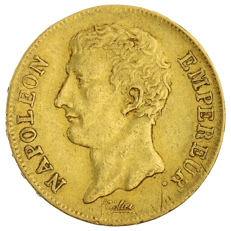 Pièce 20 Francs Or Napoléon Empereur Bust Intermédiaire An12 A