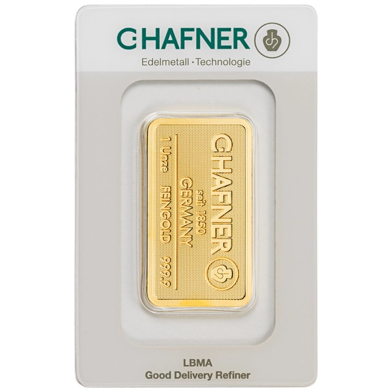 Lingot d'Or 1 Once C. Hafner