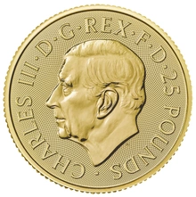 Pièce Britannia Or 1/10 Once 2024 Charles III dans un Coffret Cadeau