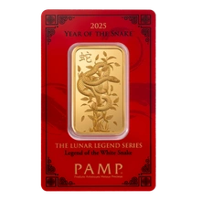 Lingot d'Or 1 Once Pamp 2025 Année du Serpent