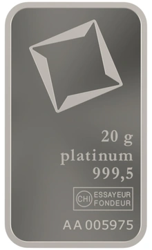 Lingot de Platine 20g Valcambi