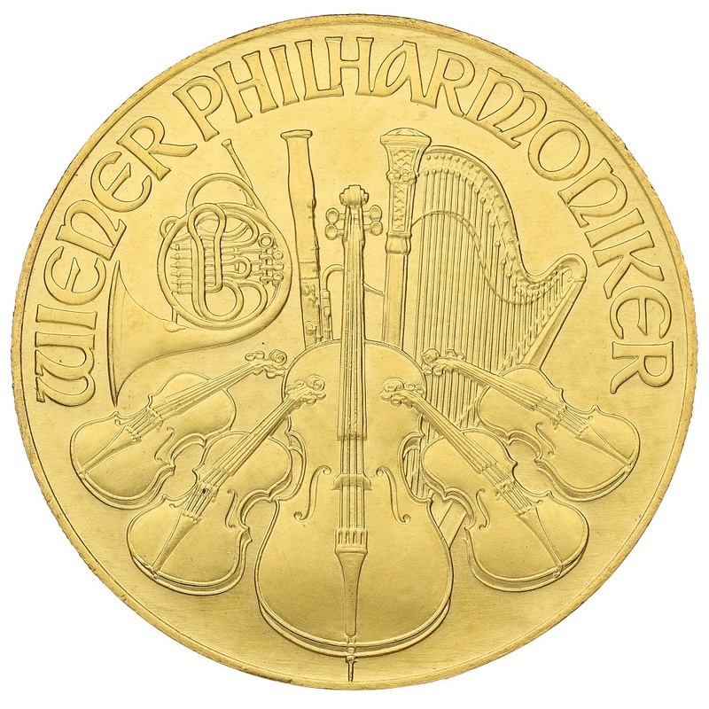 1992 1oz Austrian Gold Philharmonic Coin